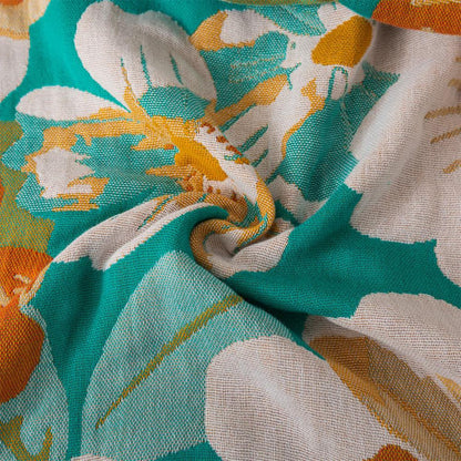 Cotton Gauze Bath Towel | Floral, Softens Over Time