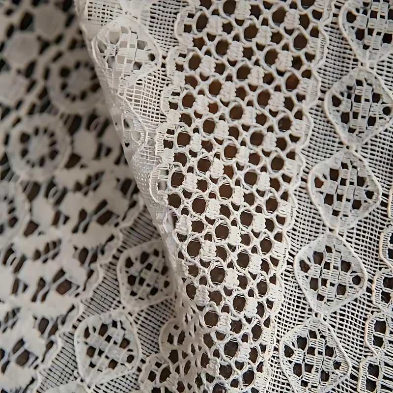 Chic Bohemian Crochet Curtain | Semi-Sheer, Tassel Trim