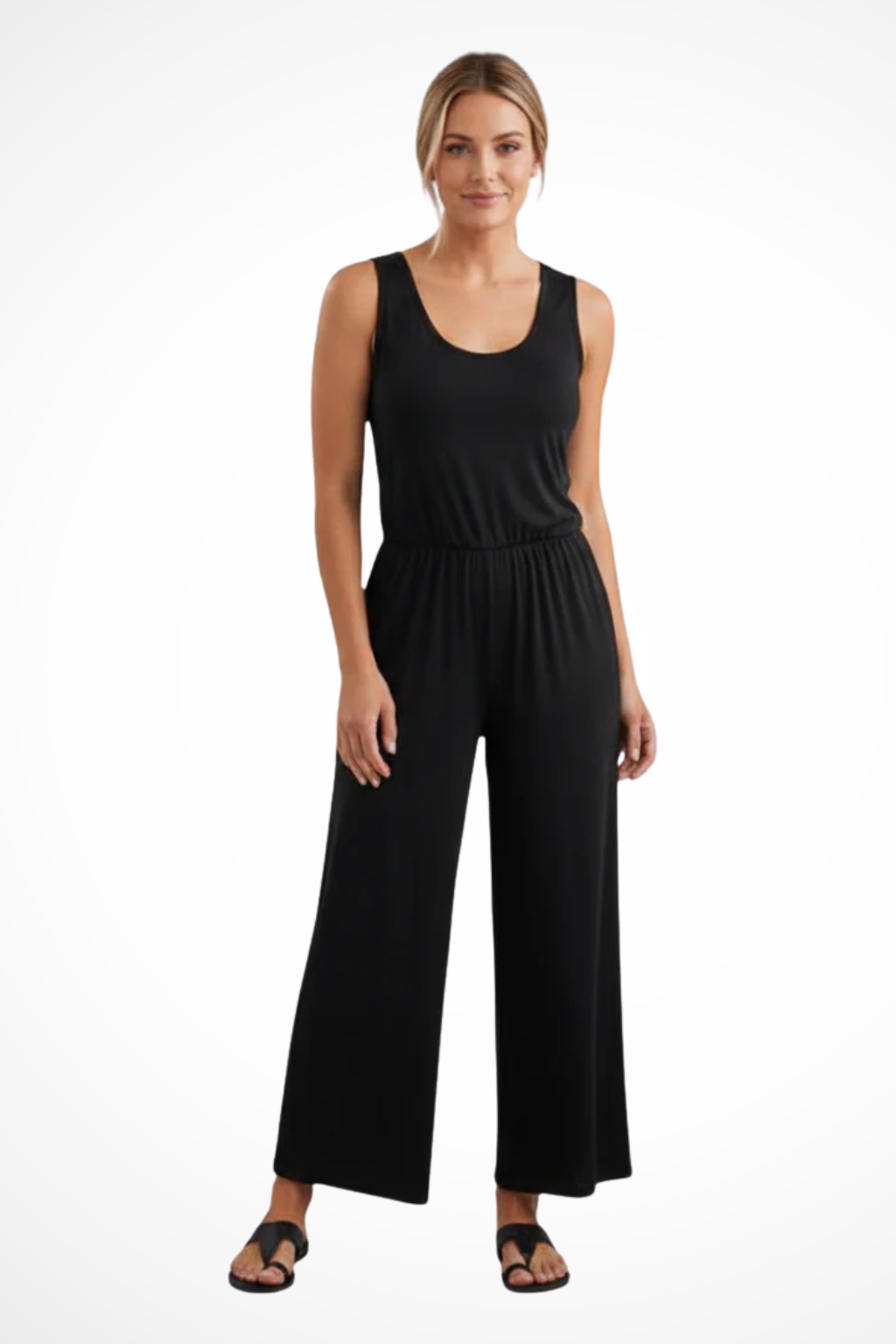 Rowan Women's Wide Leg Jumpsuit - flat lay