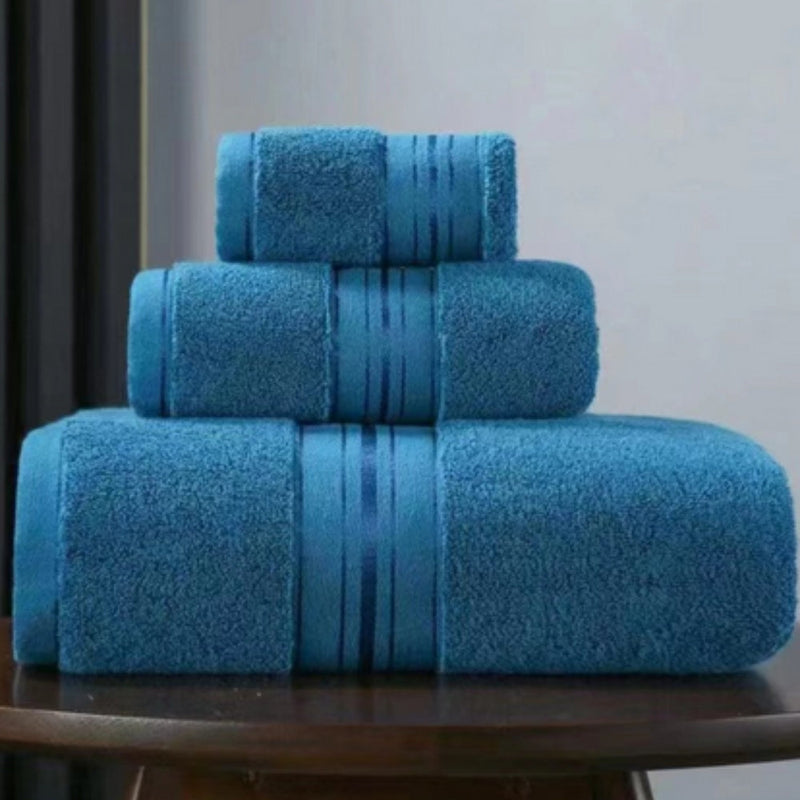 Cloud Comfort Egyptian Cotton Towel Set | 3-Piece, Quick-Drying
