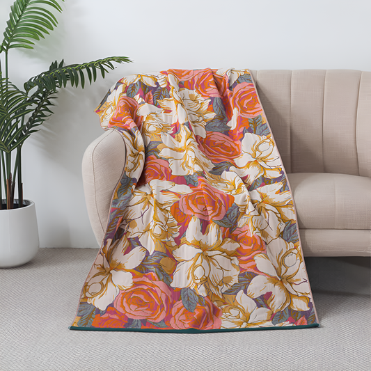 Cotton Gauze Bath Towel | Pastoral Rose