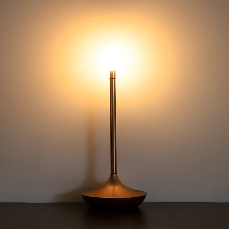 Portable Cylindrical Aluminium Table Lamp