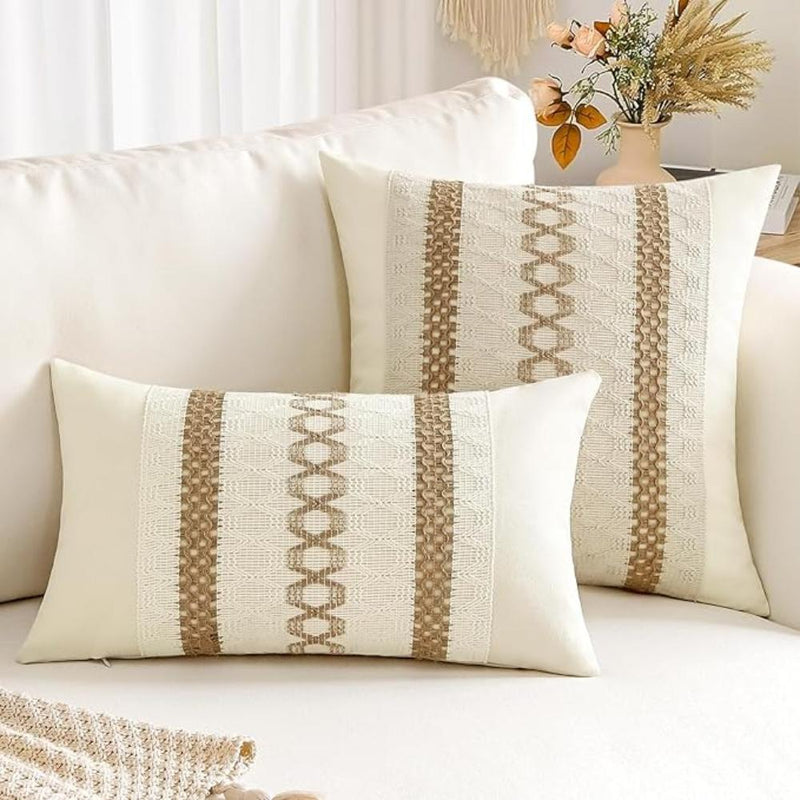 Earthy Elegance Cushion Cover | Soft Cover, Living Room