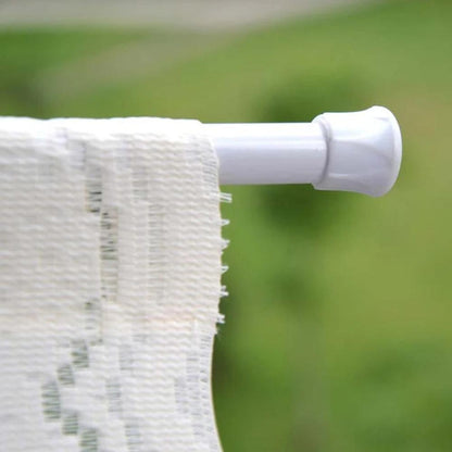 Adjustable Telescopic Curtain Rod | No-Drill, Rustproof Aluminum