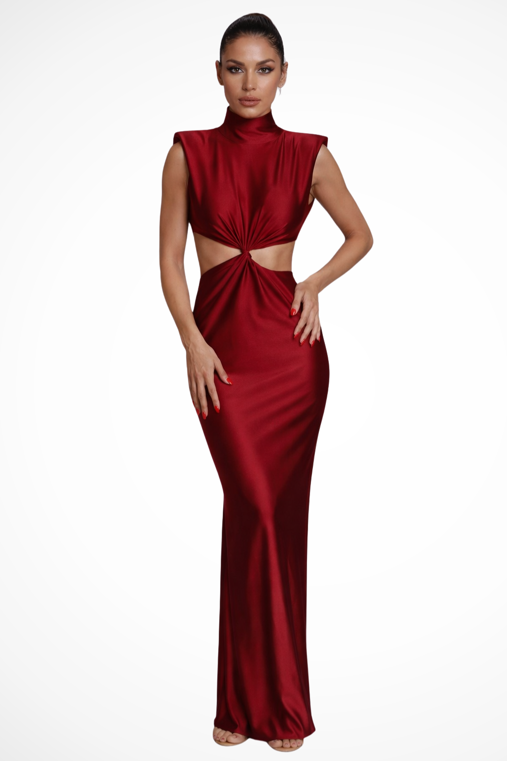 Anaïs Women's Maxi Dress - fabric and finish detail