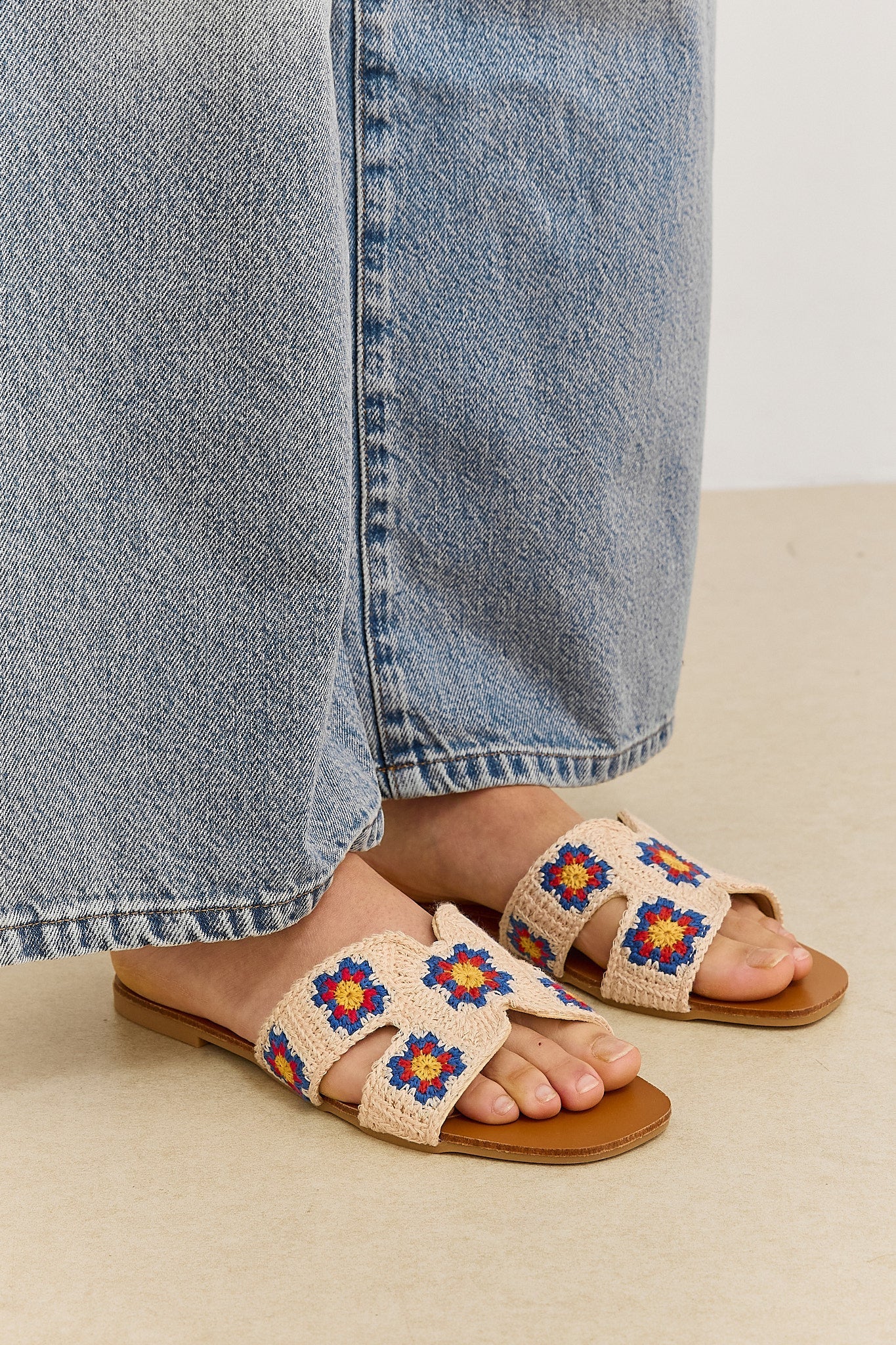 Paloma Women's Floral Sandals - styled view