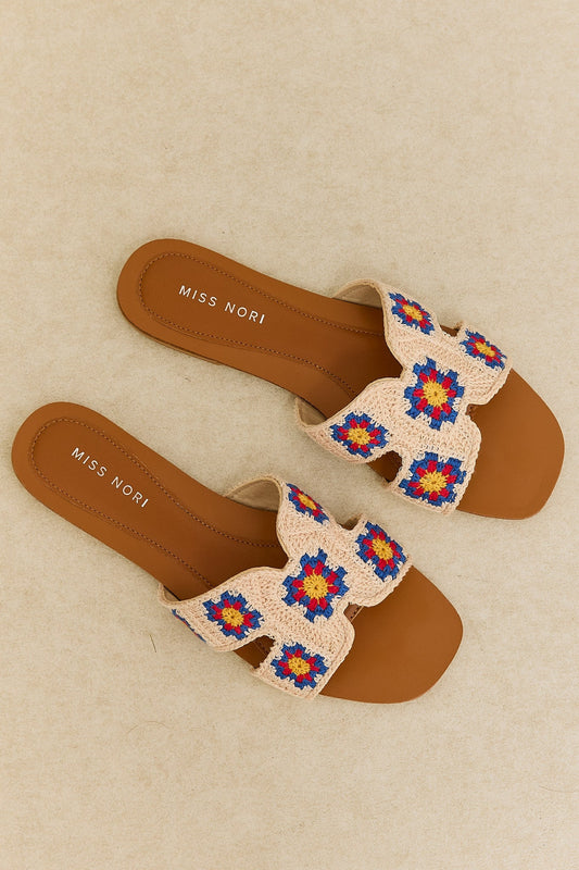 Paloma Women's Floral Sandals - front view