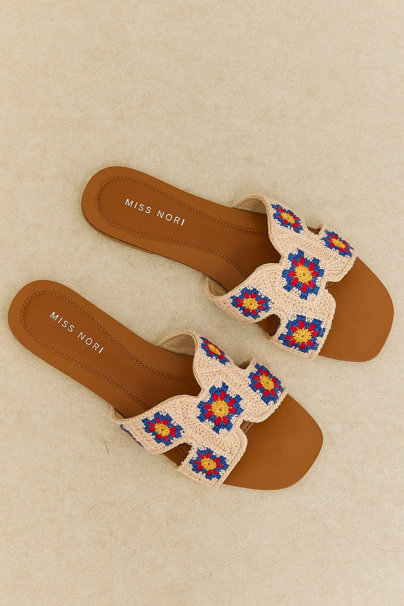 Paloma Women's Floral Sandals - front view