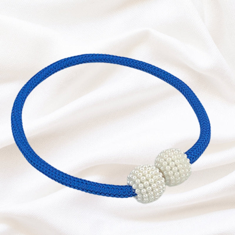 Magnetic Pearl Curtain Tie Backs | No-Hook, 2-Pack