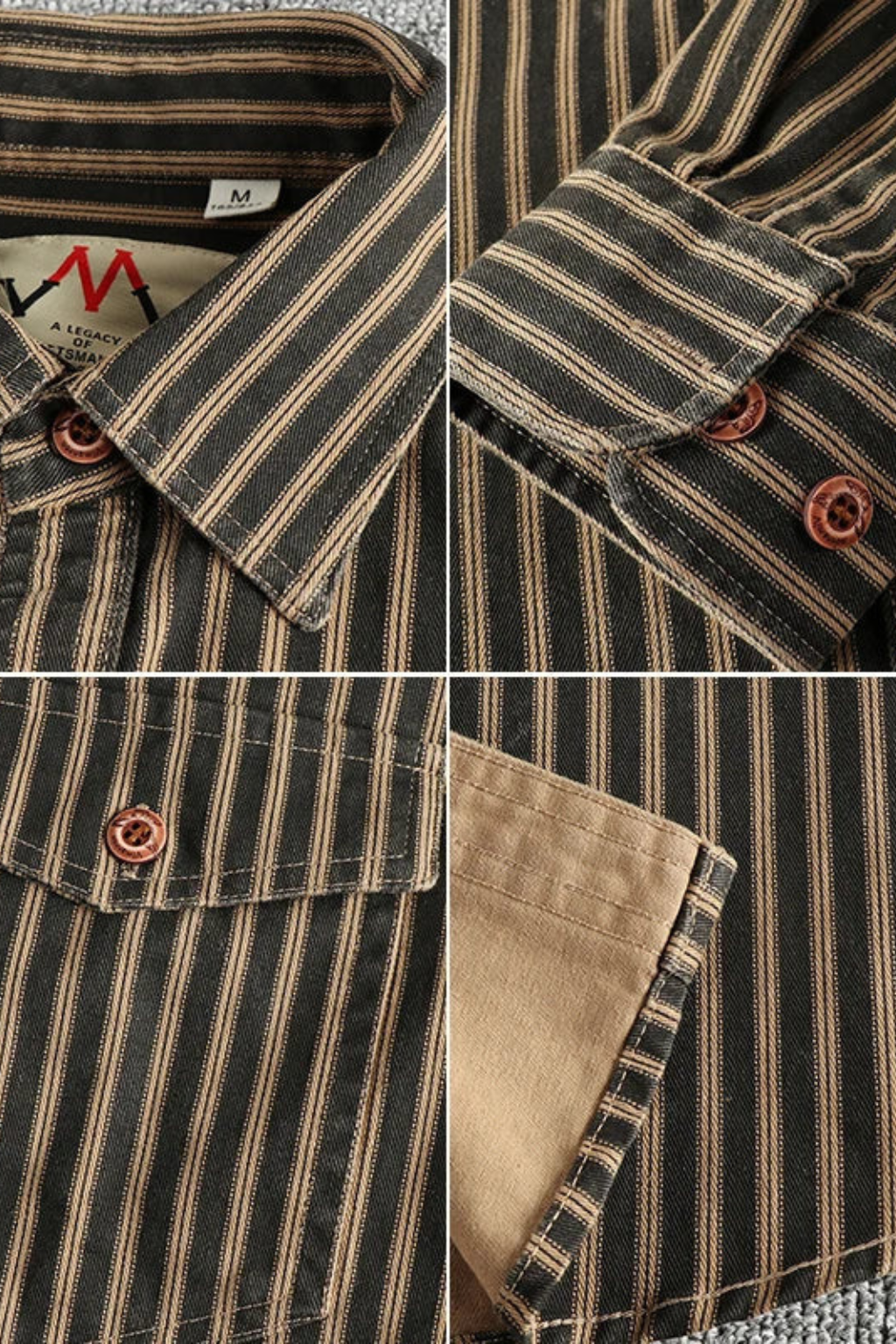 Griffin Men's Striped Blouse - styled view