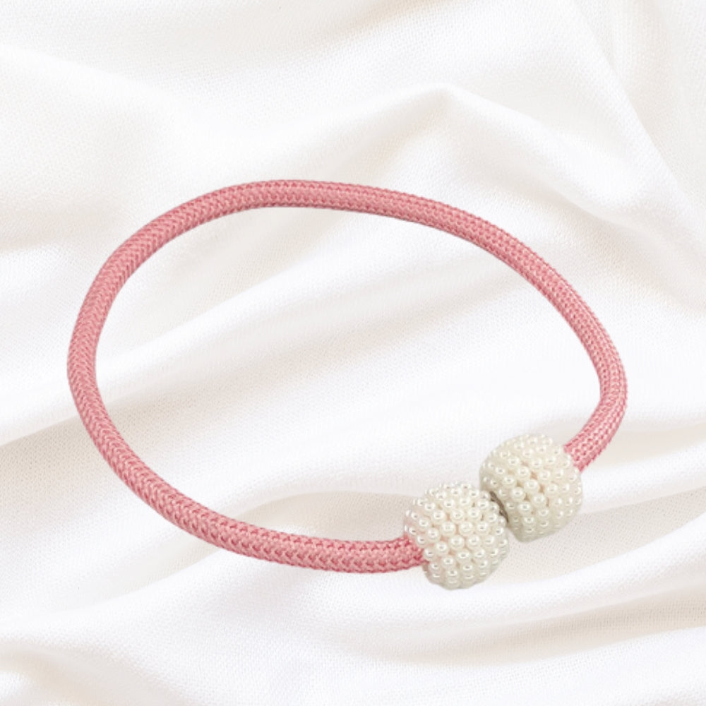 Magnetic Pearl Curtain Tie Backs | No-Hook, 2-Pack