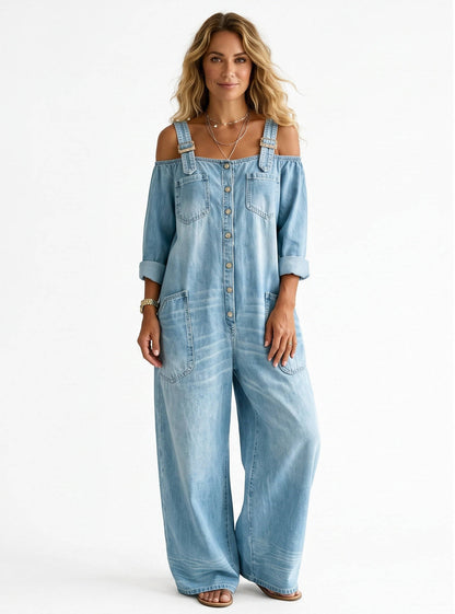Delphine Women's Jumpsuit - flat lay
