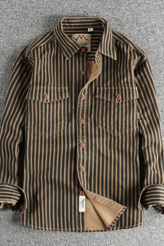 Griffin Men's Striped Blouse - styled view