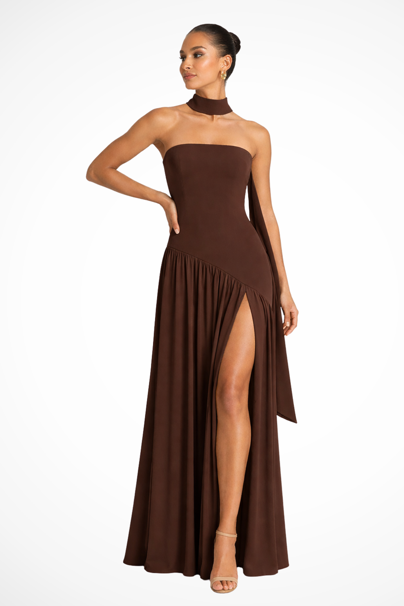 Kaia Women's Maxi Dress - fabric and finish detail