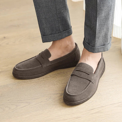 Odette Women's Suede Loafers - styled view