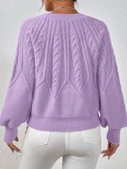 Beatrix Women's Cable Knit Sweater - shown in use