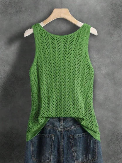 Esme Women's Tank Top - fabric and finish detail