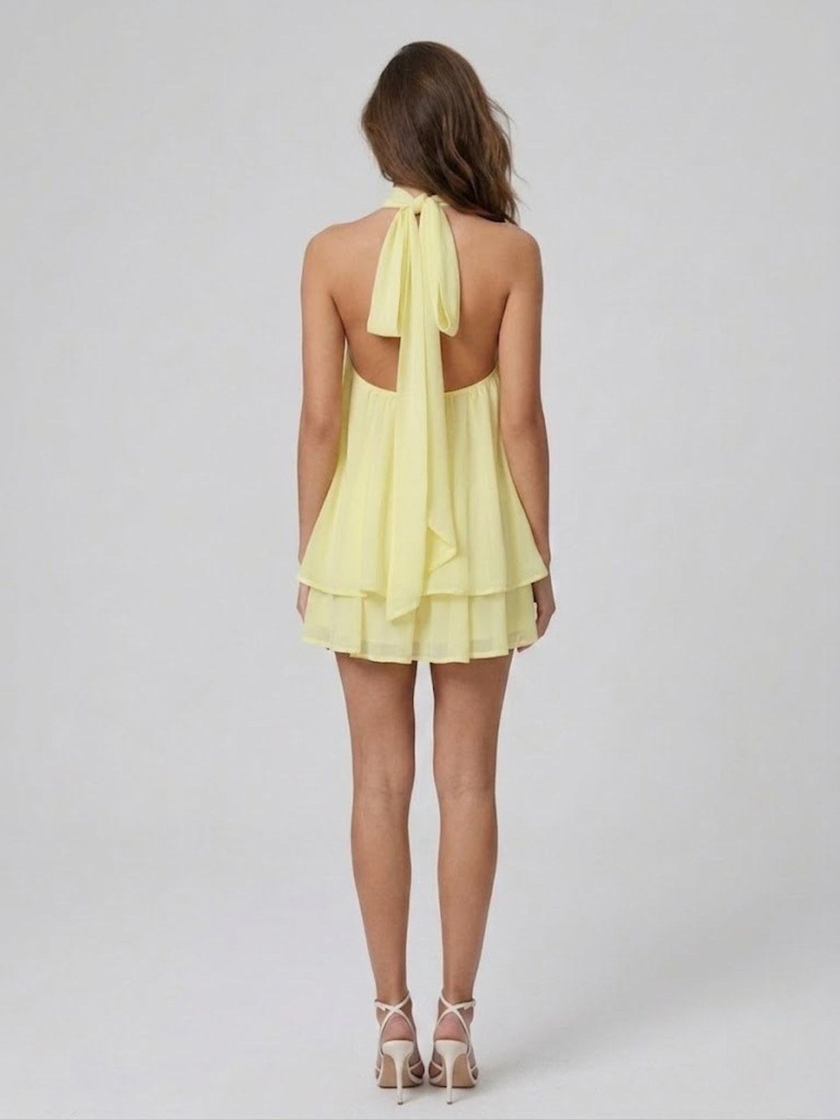 Dahlia Women's Ruffled Mini Dress - front view