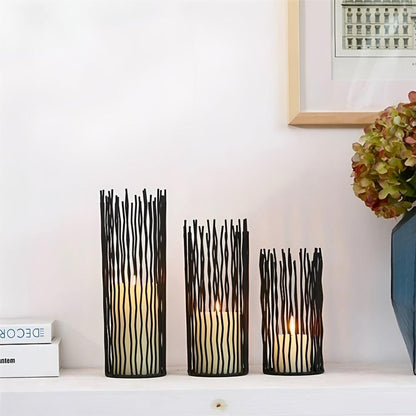 Black Iron Desk Candle Holder