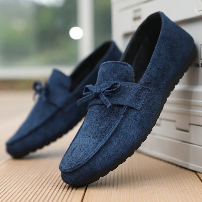 Faye Women's Suede Loafers - full-length view