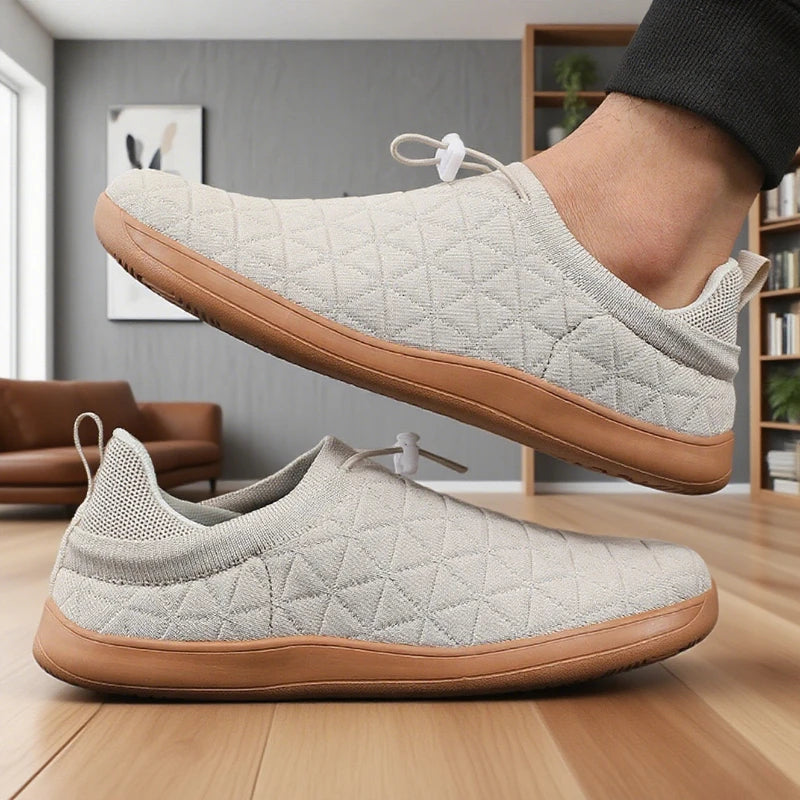 Faye Women's Quilted Mesh Slip-on - close-up detail