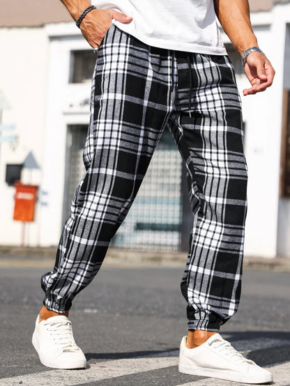 Wren Women's Plaid Joggers - shown in use