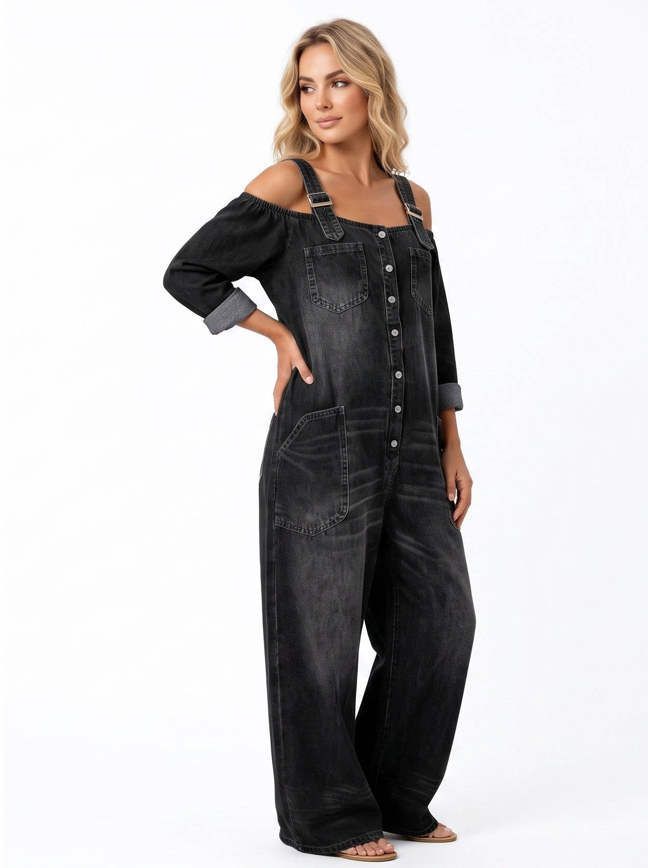 Delphine Women's Jumpsuit - back view