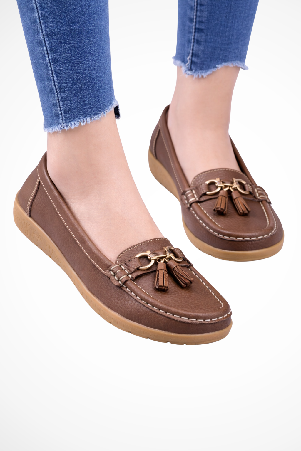 Elena Women's Ballet Flats - fabric and finish detail