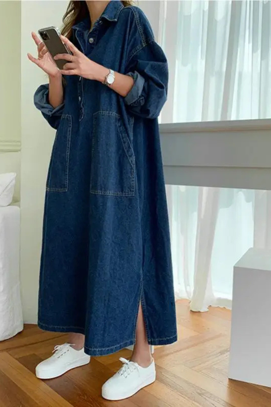 Xanthe Women's Oversized Maxi Dress - styled view