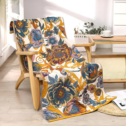 Reversible Cotton Bath Towel | Blooming Floral