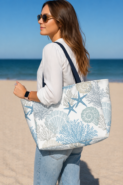 Eloise Women's Printed Tote Bag - fabric and finish detail
