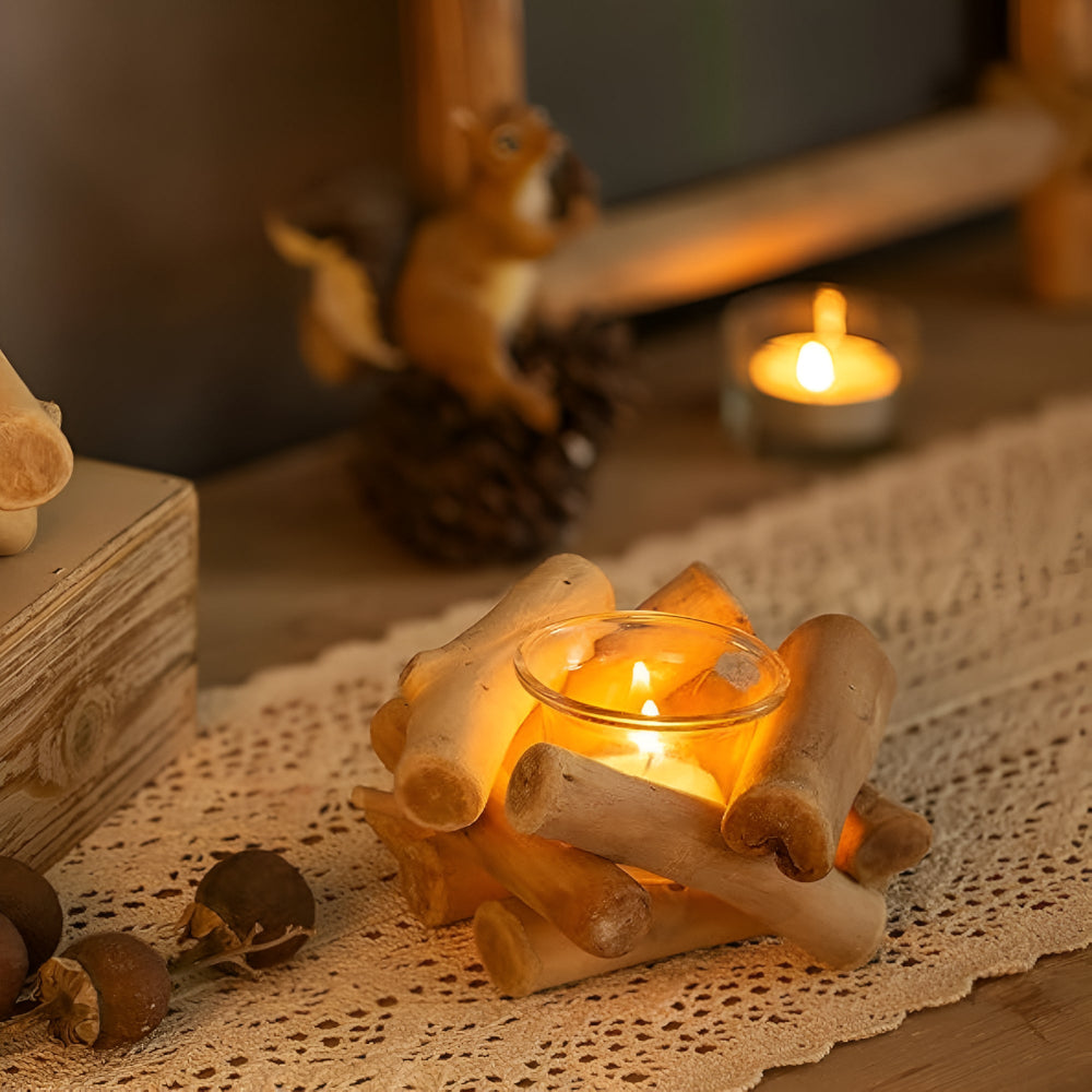 Driftwood Haven Tealight Holder
