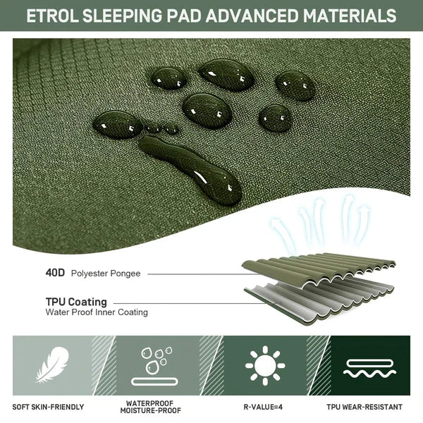 Vale Portable Inflatable Mattress - shown in use