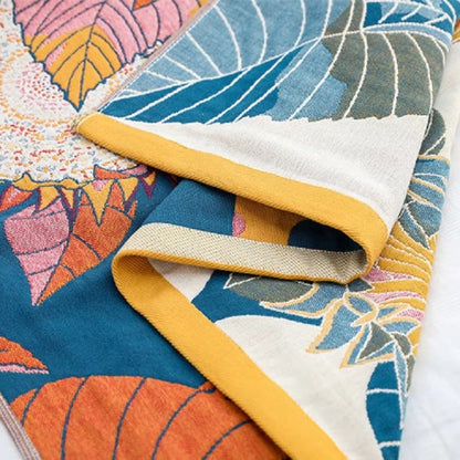 Cotton Bath Towel | Sunflower Jacquard