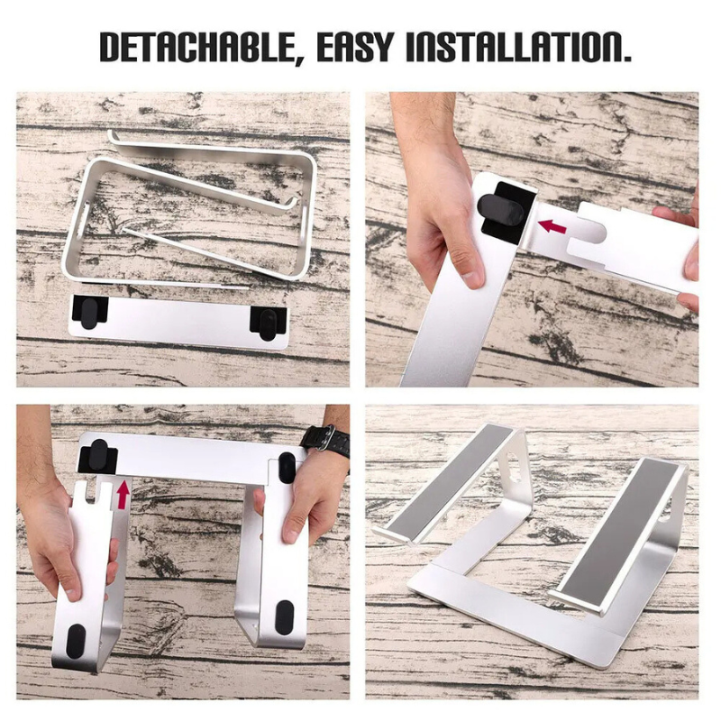 Dune Adjustable Laptop Stand - fabric and finish detail