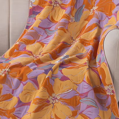 Microfiber Bath Towel | Floral, Quick-Dry