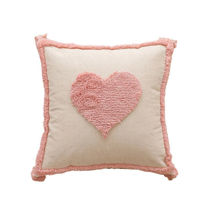 Tassel-Trimmed Boho Floral Cushions