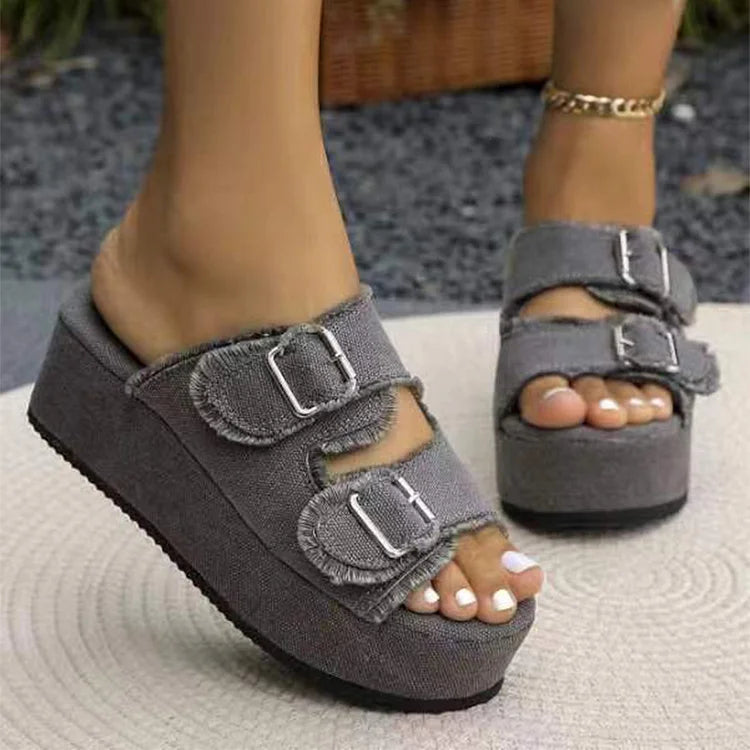 Quinn Women's Platform Sandals - back view