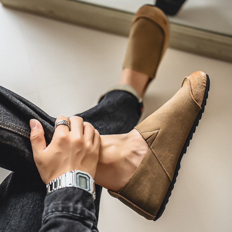 Lachlan Men's Foldable Loafers - fabric and finish detail