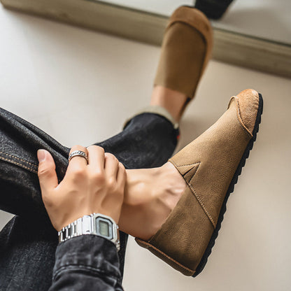Lachlan Men's Foldable Loafers - fabric and finish detail