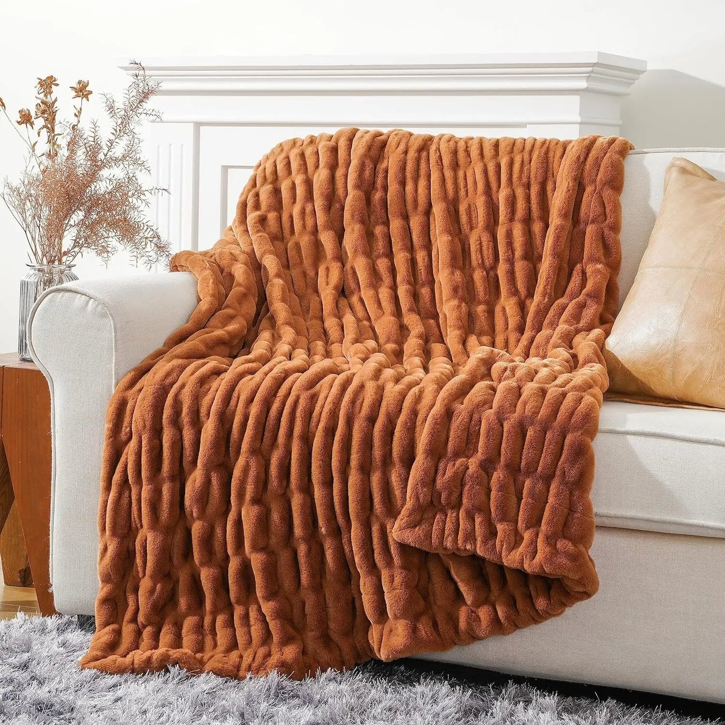 Meadow Solar Throw Blanket - front view