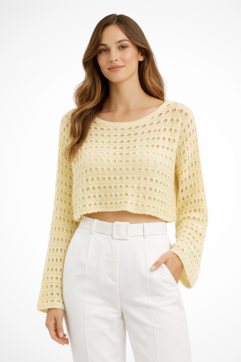 Opal Women's Crochet Top - full-length view
