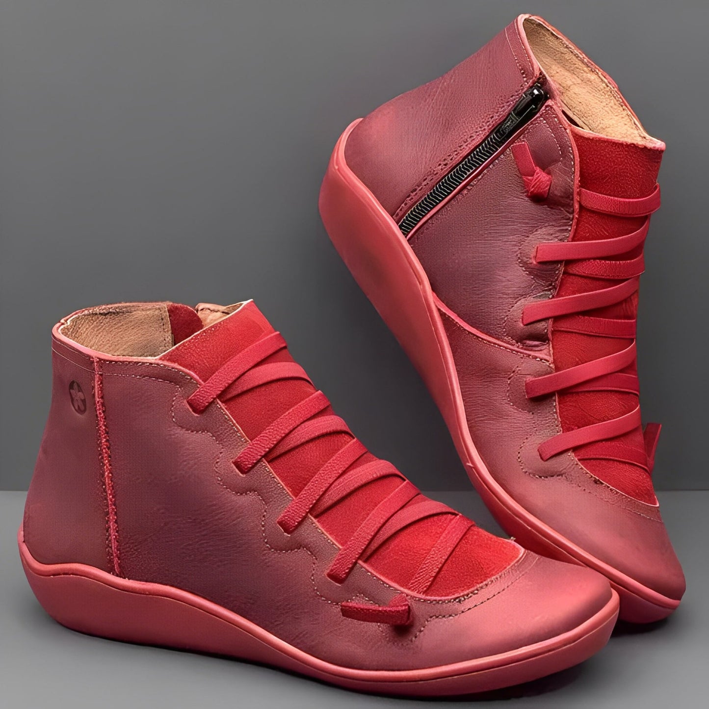 Nell Women's Ankle Boots - fabric and finish detail
