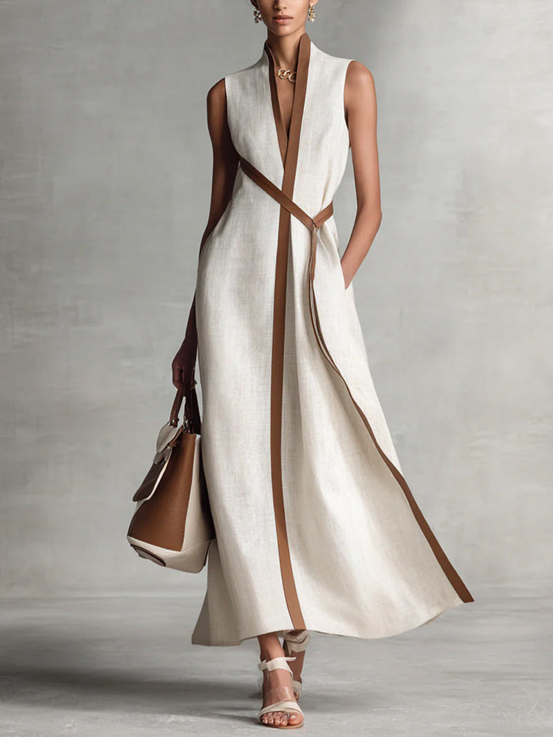 Opal Women's Midi Dress | Contrast, Sleeveless