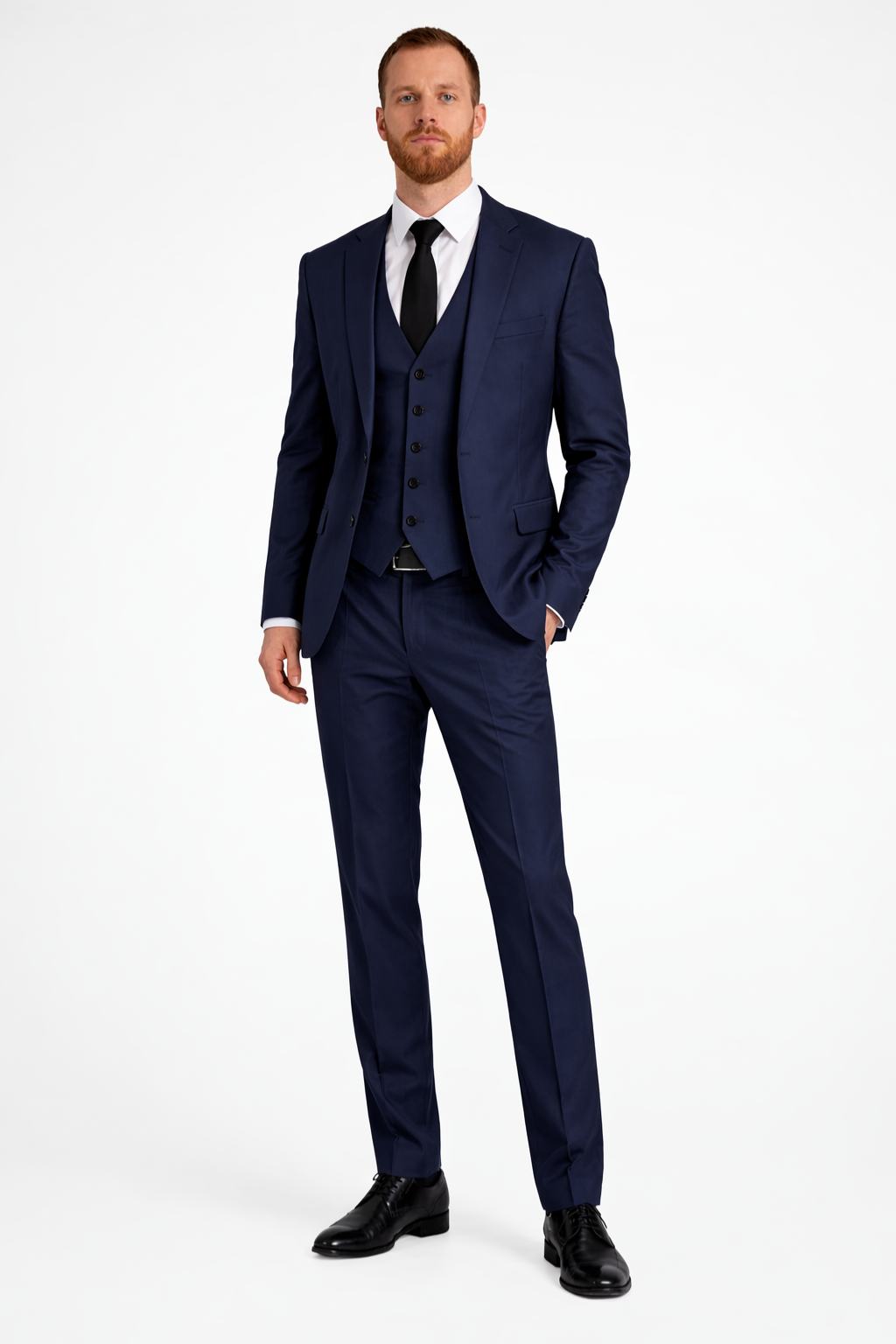 Fabian Men's Linen Vest - full-length view