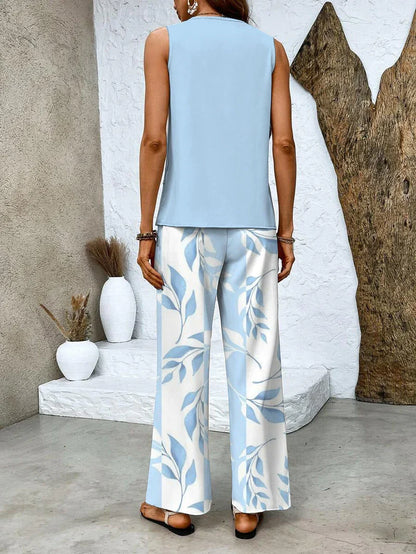 Vera Women's Printed Two-piece Set - flat lay
