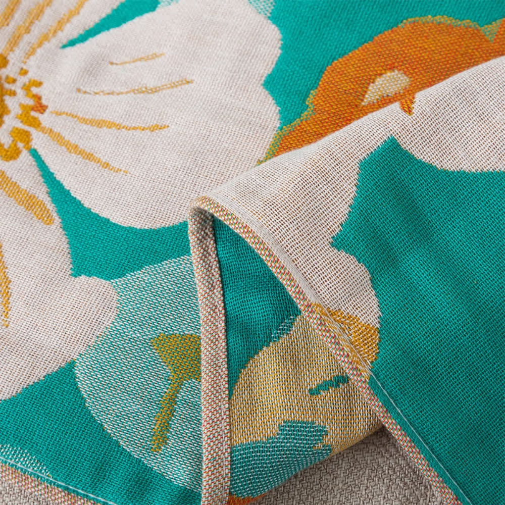 Cotton Gauze Bath Towel | Tropical Floral