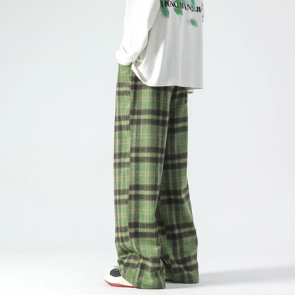 Nora Women's Plaid Joggers - styled view