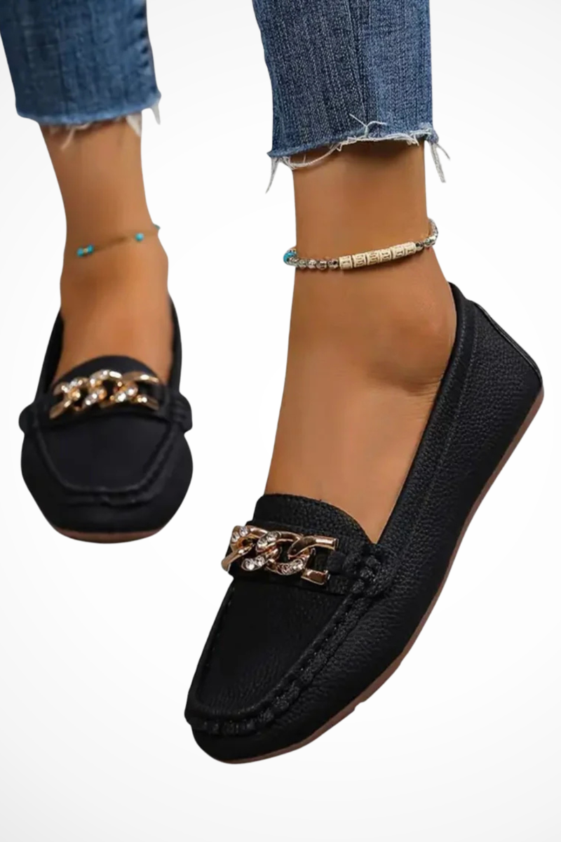 Wren Women's Loafers - fabric and finish detail