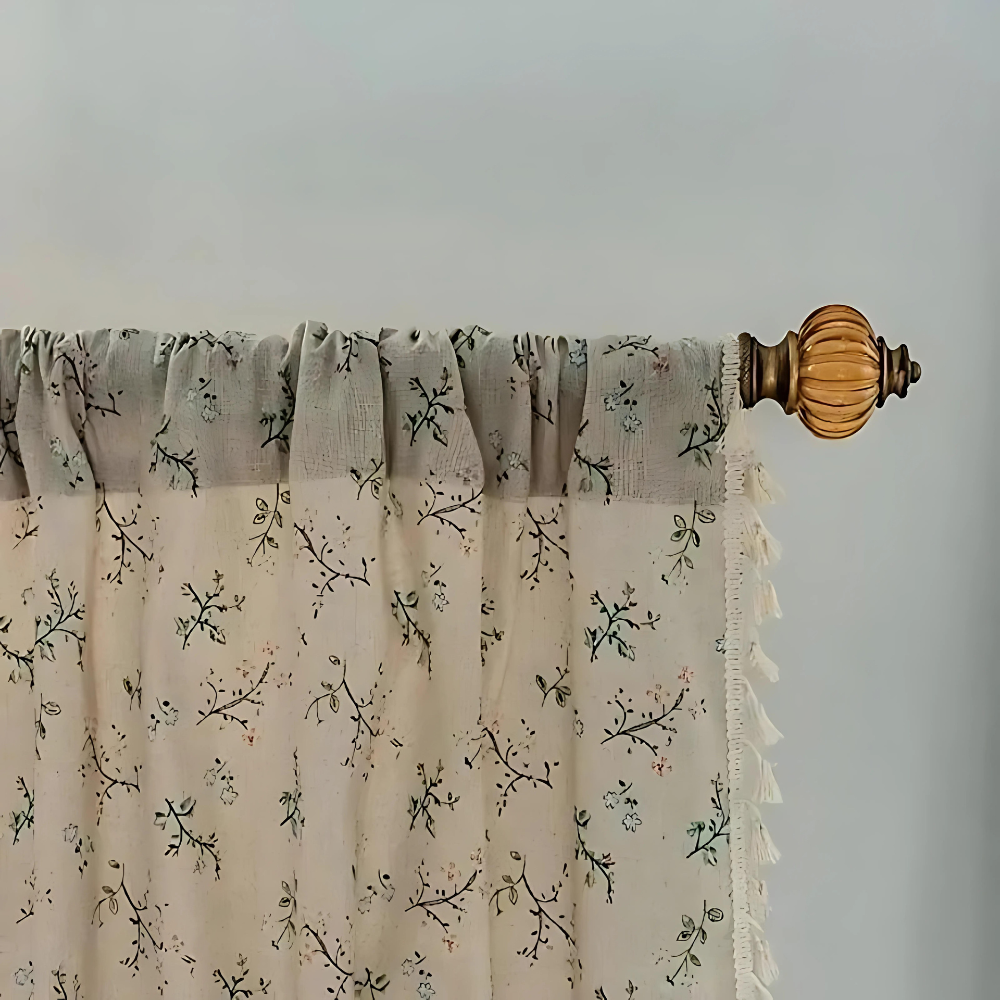 Whimsical Meadow Lace Curtain | Patchwork Lace, Semi-Blackout